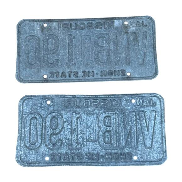 Missouri License Plate Show-Me State Dec 1997 Sticker Red White Automobile Tags - Picture 4 of 4